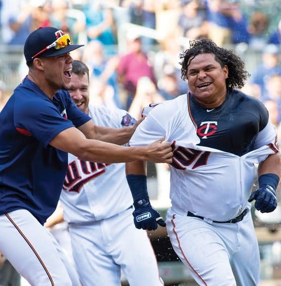 Willians Astudillo pitches clean inning for Twins
